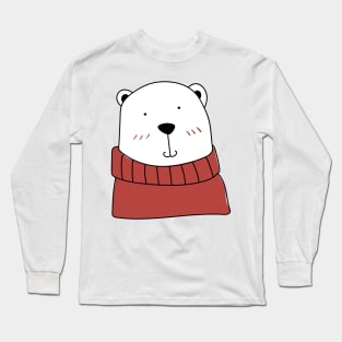 Cute handdrawn Icebear Long Sleeve T-Shirt